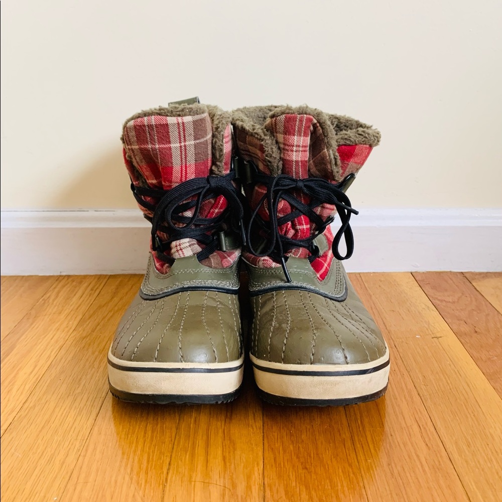 Sorel Flannel Rain/Winter Boots